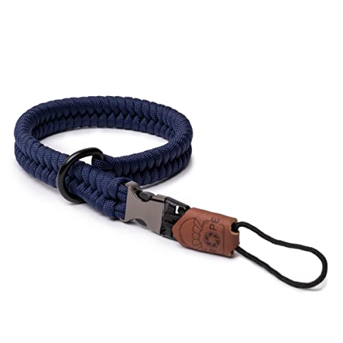 C-Rope Kamera Handschlaufe The Claw, handgeflochten, Schnellverschluss, Paracord, Navy Blau