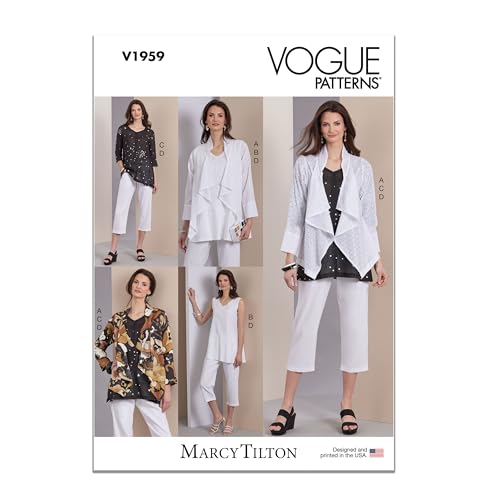 Vogue Schnittmuster für Sportbekleidung für Damen, mehrfarbig
