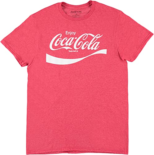 Coca-Cola Klassisches Herren-Shirt – Have a Coke and a Smile Tee – Coke Soda Classic T-Shirt, rot, X-Groß