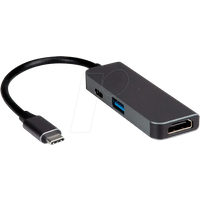 VALUE 12991141 - Adapter USB-C > HDMI, USB-A, PD, 4K 30Hz