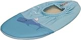 Slipstop Kinder Hausschuhe Badeschuhe Alaska Eisbär und Wal Blue, Größe:21/23 EU