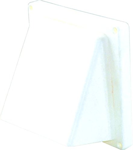 ABLUFT-TECHNIK Lüftungshaube Kunststoff weiß Lüftungshaube Kunststoff Rundanschluss für Rohr und Schlauch mit Rückstauklappe ø 125 mm in weiß