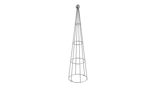 ELEO Rankobelisk „Enna“ I massiver Obelisk aus Schmiedeeisen I dekorativer & praktischer Rankobelisk aus Metall (feuerverzinkt)