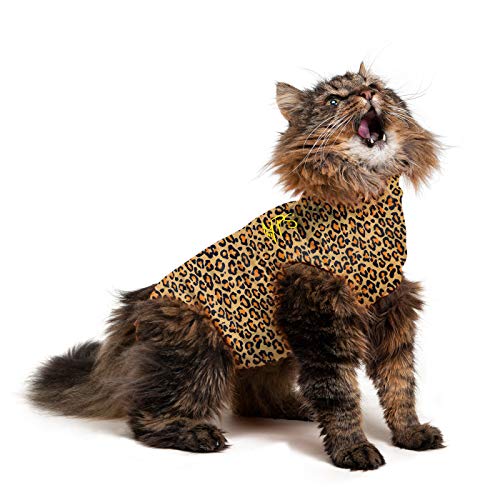 MPS Medical Pet Shirt Katze, Leoparden Print, XXXXS