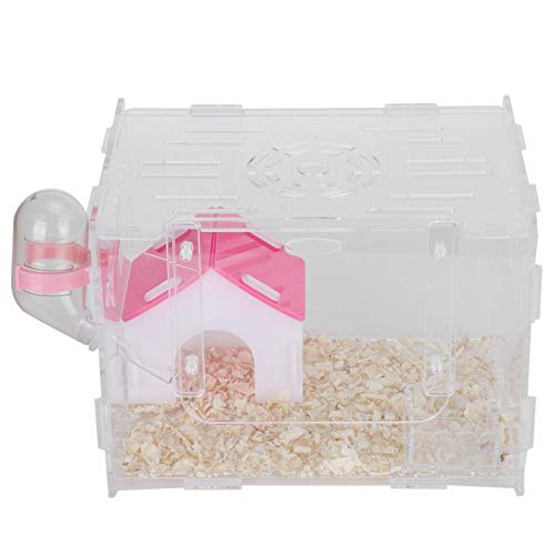 Cocosity Hamster Habitat Cage, Hamsterkäfig, transparente Rennmäuse aus Acryl Kleine Haustiere für Kleintierchinchilla(small)