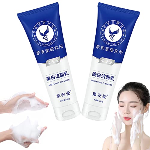 Caoantang Whitening Facial Cleanser, Whitening Facial Cleanser for Men and Women, Whitening Facial Cleanser Korean Whitening Facial Cleanser (2PCS)