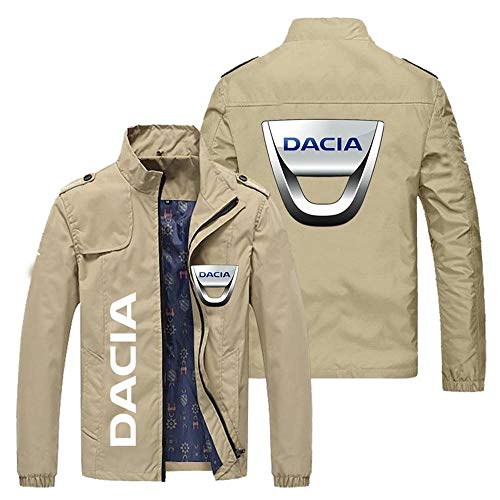 Outwear Herrenjacke - Dacia Prin Jacken Stehkragen Business Casual Teenager Jacken Winddicht Radfahren Jersey E-XX-Large