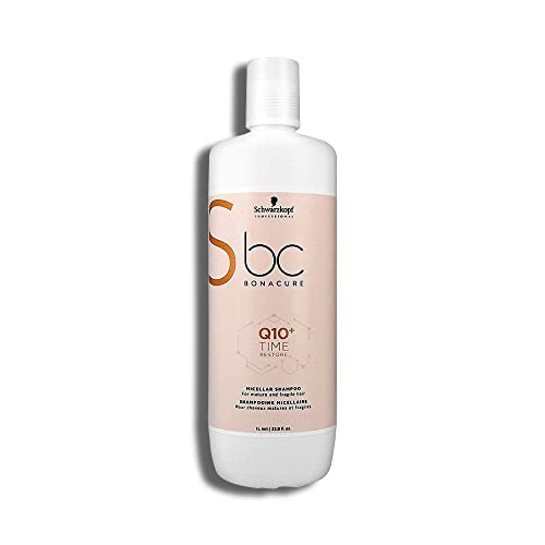 Schwarzkopf Professional Haarshampoo BC Bonacure Q10+ Time Restore Micellar Shampoo, (1 tlg.), Speziell für reifes und trockenes Haar ab 40