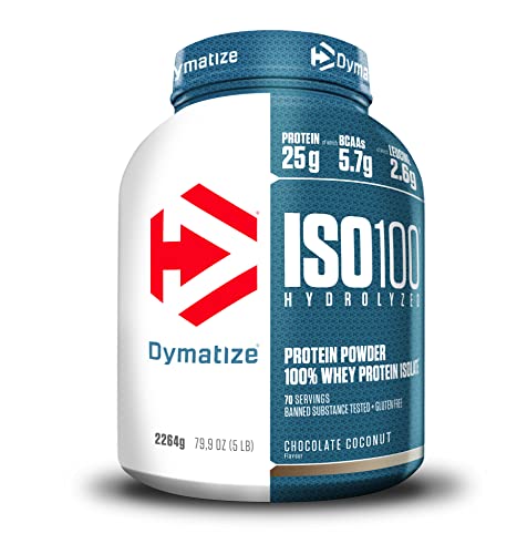Dymatize ISO 100 Chocolate Coconut 2264g - Whey Protein Hydrolysat + Isolat Pulver