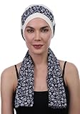 Deresina Headwear EmpowerWrap Chemo Kopfbedeckung (Cream Cap + Scarves)