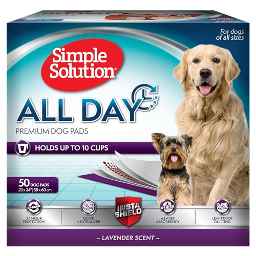 Simple Solution 6 x lagige Premium Hunde Pads mit Lavendel Duft - 50 pack