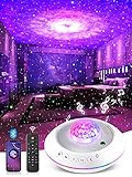 Sternenhimmel Projektor,Galaxy projector mit 41 Modi,LED Nachtlicht Kinder,Star projector mit 4 Helligkeitsstufen/Musik/Bluetooth/Fernbedienung/Timer,Erwachsene Schlafzimmer Deko jungen baby Geschenk