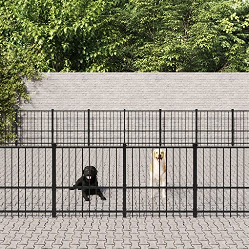 Tiere & Heimtierbedarf mit Outdoor Hundehütte Stahl 75.27 m²