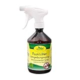 cdVet Naturprodukte InsektoVet Umgebungsspray 500 ml - Bekämpfung von Flöhen in allen Entwicklungsstadien- natürliches Reinigungmittel für Liegeplätze, Stallungen, Sofas, Decken, Autos, usw -
