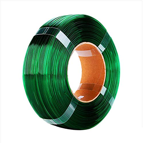 PETG 3D-Druckerfilament 1,75 Mm 1 Kg Spule Ohne Rolle Mit Einer Maßgenauigkeit Von +/- 0,05 Mm Mehrfarbig(Color:Grün)