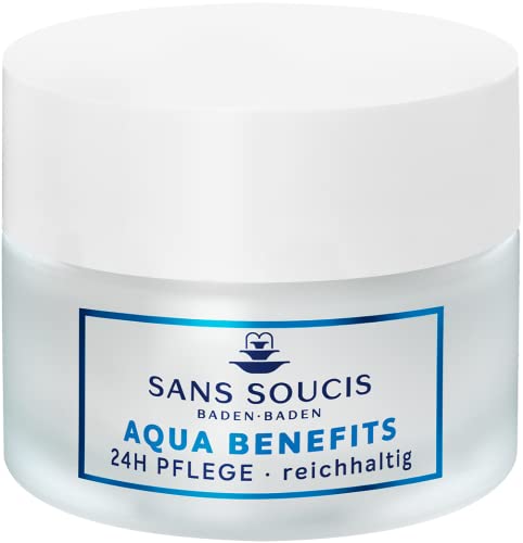 Sans Soucis Aqua Benefits - 24h Pflege 50 ml - Gesichtscreme reichhaltig, trockene Haut Gesichtspflege