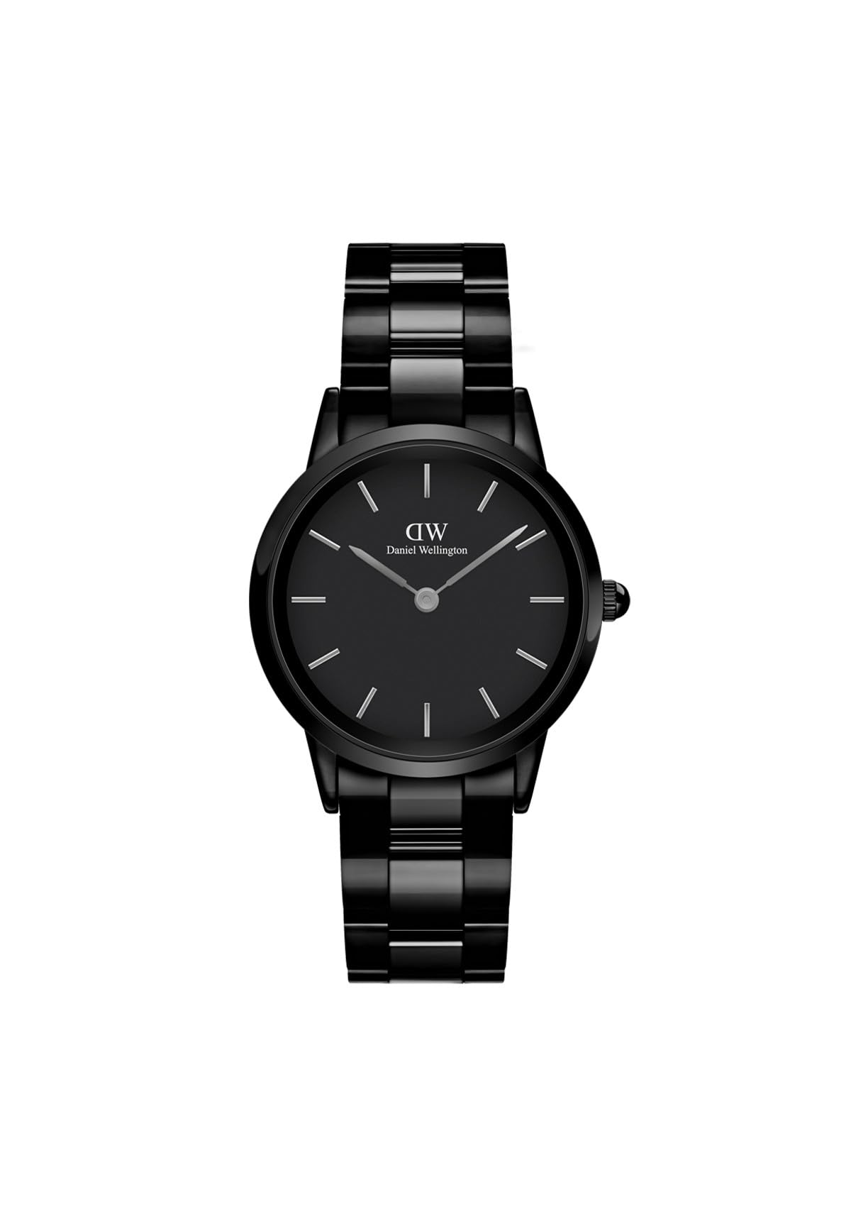 Daniel Wellington Iconic Link Ceramic Uhr Damen, 28mm Edelstahl (316L) Black Damen Uhr