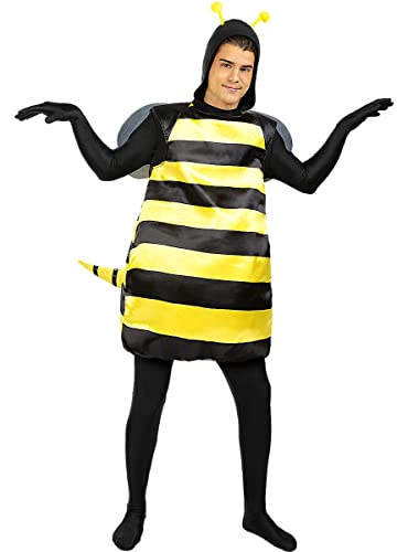 Funidelia | Bienen Kostüm für Herren und Damen Tiere, Insekten, Biene - Kostüm für Erwachsene & Verkleidung für Partys, Karneval & Halloween - Größe Standard - Gelb