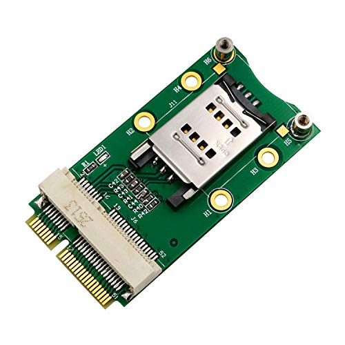 LeHang Mini-PCI-E-Adapter mit SIM-Kartensteckplatz für 3G / 4G, WWAN LTE, GPS-Karte Mit Clamshell-SIM-Kartenhalter