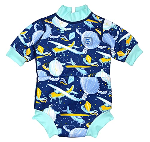 Splash About Unisex-Baby Happy Nappy Neoprenanzug, Up in The Air, 3-8 Monate