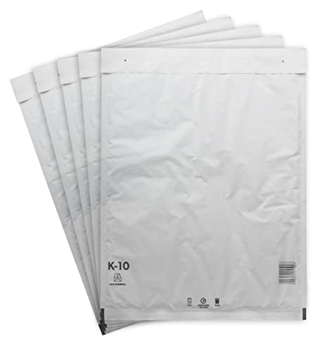 100 Luftpolsterversandtaschen Luftpolstertaschen Gr. K/10 weiß ( 370 x 480 mm ) DIN A3