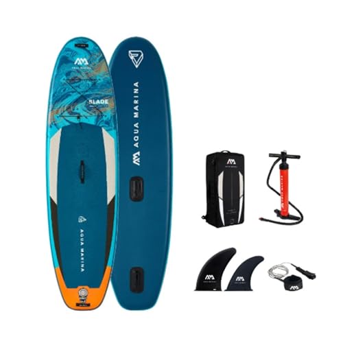 10' 6" aufblasbare Stand-Up-Paddle-Boards, ultraleichtes Paddleboard mit Premium-SUP-Paddle-Board-Zubehör, rutschfestes Eva-Deck für Erwachsene (Paddelbrett)