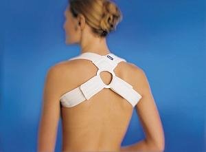 Tricodur Clavicula Bandage blau Gr. M 80-95cm(BSN), Schulter- und Oberarmbandagen