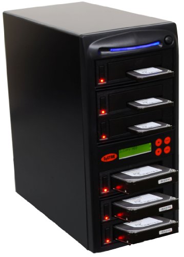 SySTOR 1 zu 5 SATA 150 MB/s HDD SSD Duplicator/Sanitizer - 3,5-Zoll- und 2,5-Zoll-Festplattenlaufwerk Solid-State-Laufwerk Dual-Port-Hot-Swap (SYS05HDD150-DP)