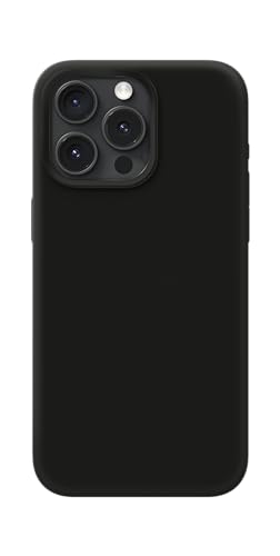 IDEAL OF SWEDEN Griffige Silikon-Handyhülle mit Einer glatten Haptik und leichtem Gefühl - Schützende stoßfeste Hülle in trendigen Farbdesigns, Kompatibel mit iPhone 15 Pro Max (Schwarz)