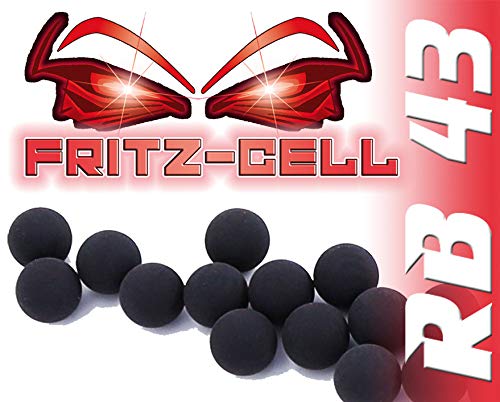 400 x Rubberballs Cal.43 Gummigeschosse Fritz-Cell kompatibel mit T4E RAM