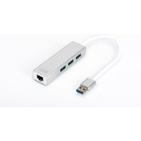 DIGITUS DA-70250-1 USB 3.0 3-Port Hub & Gigabit LAN-Adapter