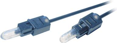 SpeaKa Professional Toslink Digital-Audio Anschlusskabel [1x Toslink-Stecker (ODT) - 1x Toslink-Stecker (ODT)] 3 m Schwarz (SP-7870240)