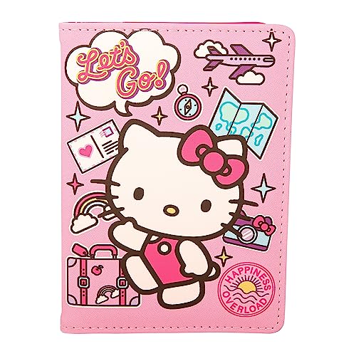 Hello Kitty Sanrio Reisepassh lle, Reisezubeh r, offizielles Lizenzprodukt, Mehrfarbig, Classic