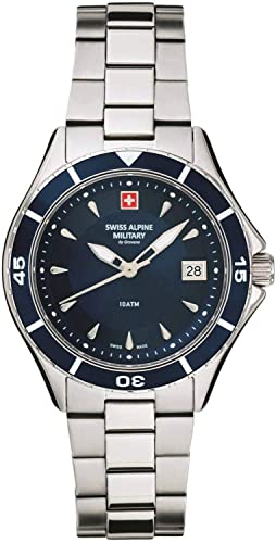 Swiss Alpine Military Damen Uhr Analog Quarz 7740.1135SAM Edelstahl
