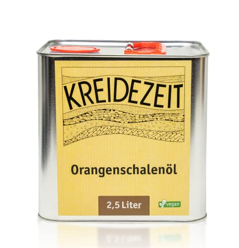 Kreidezeit 100% Orangenschalenöl - Verdünnung & Lösemittel - ätherisches Öl 2,5 L