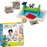 Beleduc - Find Monty - Lernspiel für Zuhause - Bekannt aus dem Kindergarten, Merkspiel für Kinder ab 4 Jahren