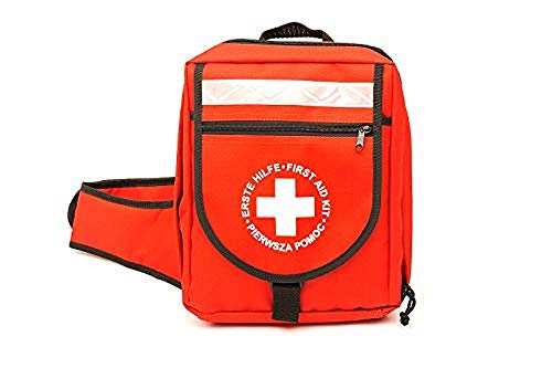 LEINAWERKE 23010 first aid emergency backpack without content, red, without Content 1 pc.