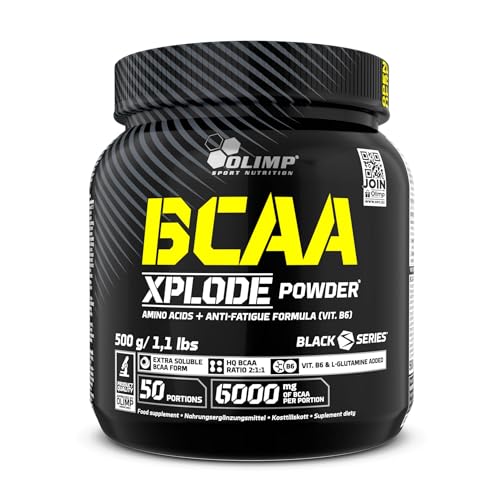 Olimp BCAA Xplode Powder | Aminosäuren-Pulver mit L-Glutamin und Vitamin B6 | Fruit Punch Geschmack | 50 Portionen | 500 g