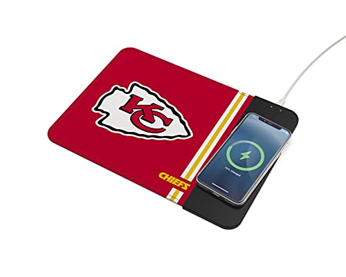 SOAR NFL Wireless Charging Mouse Pad, Kansas City Chiefs