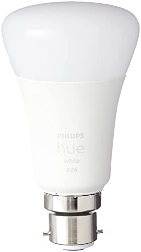 Philips Hue Weiße Smart Glühbirne Doppelpack LED [B22] mit Bluetooth