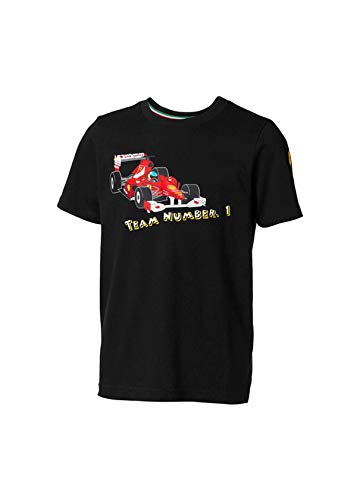 sportwear Ferrari Team Shirt Nummer 1. Scuderia Farbe Schwarz Größe 12 Jahre