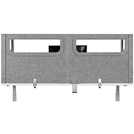 Schreibtisch-Akustik-Trennwand BE Safety Screen U-Form, PET-Filz recycelt, versch. Ausführungen