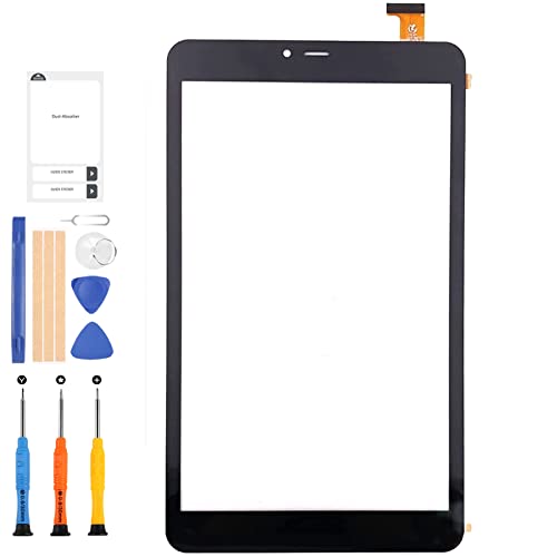 LADYSON Ersatzbildschirm für iGET Smart G81H, 20,3 cm (8 Zoll) Touchscreen, Digitizer, Sensor, Glas, Volllinse, Teile mit gratis Werkzeug