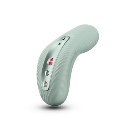 FUN FACTORY Auflegevibrator LAYA III (Sage Green) – tiefenstimulierendes Sextoy im ikonischen Design für zielgenaue Klitoris-Stimulation – hautfreundliches, medizinisches Silikon, Made in Germany
