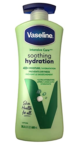 Vaseline Intensive Care With Aloe Soothe For Dry Skin Non Greasy Body Lotion 600 ML