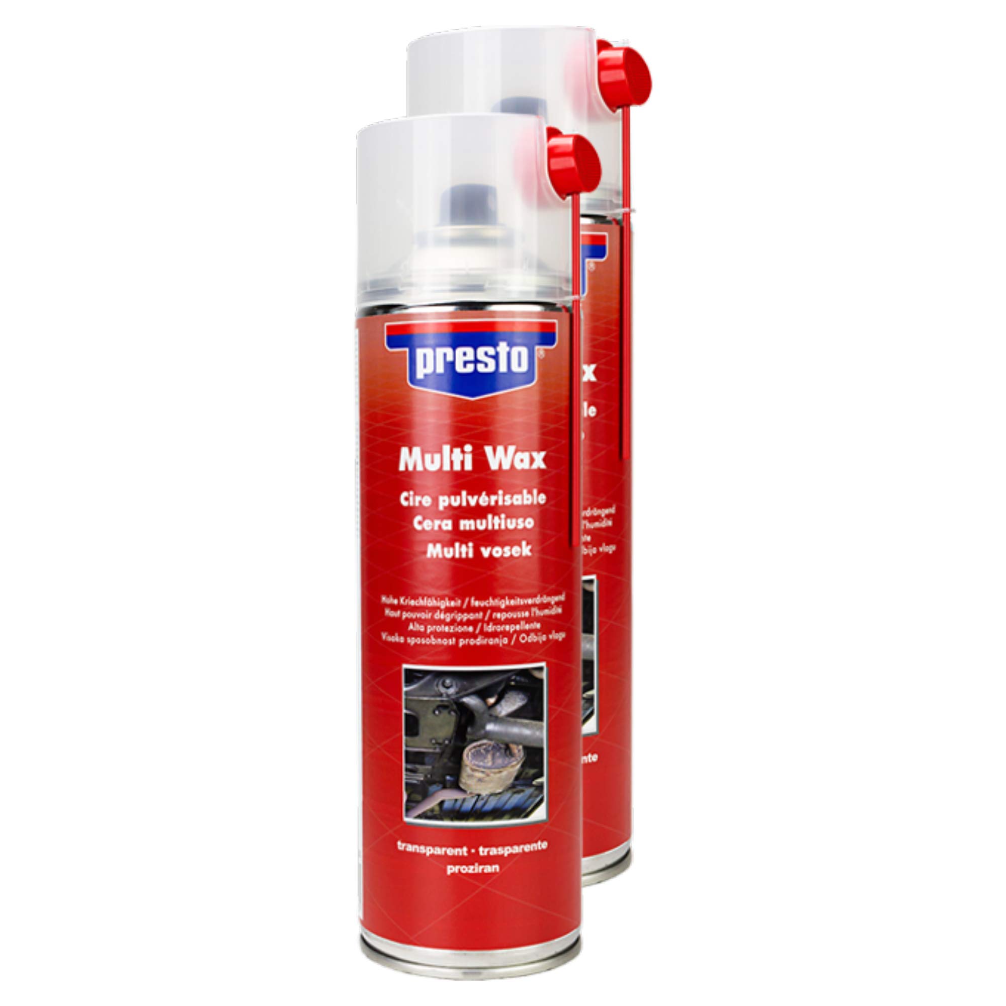 Presto 2X 432125 Multi Wax WACHS SPRÜHWACHS ROSTSCHUTZ KORROSIONSSCHUTZ 500 ml