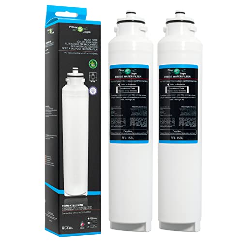 Filterlogic FFL-153L | 2x Wasserfilter kompatibel mit LG M7251242FR-06 Ultimate ADQ32617701 ADQ32617703 Kühlschrankfilter Water Filter Replacement Cartridge