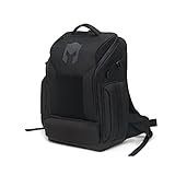 CATURIX ATTACHADER - Gaming-Rucksack für Laptops und Konsolen bis 15,6", wasserabweisender Rucksack mit 28l Volumen, schwarz