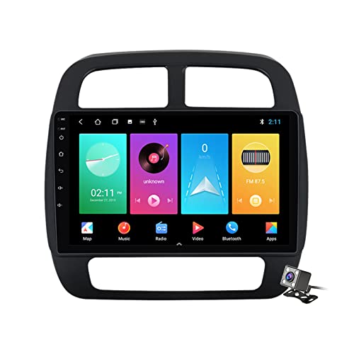 Android 11 Autoradio mit CarPlay, Android Auto für Re-Nault K-ZE 2015–2019, 2 Din, 9 Zoll Touchscreen, In-Dash-Navigation, unterstützt FM AM Radio, DSP-Audio, Lenkradsteuerung