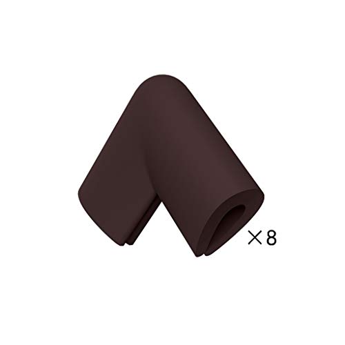 AnSafe 8er Pack Tischkantenschutz Babysicherheitsschutz for Möbelecken (braun, Pink) (Color : Brown)